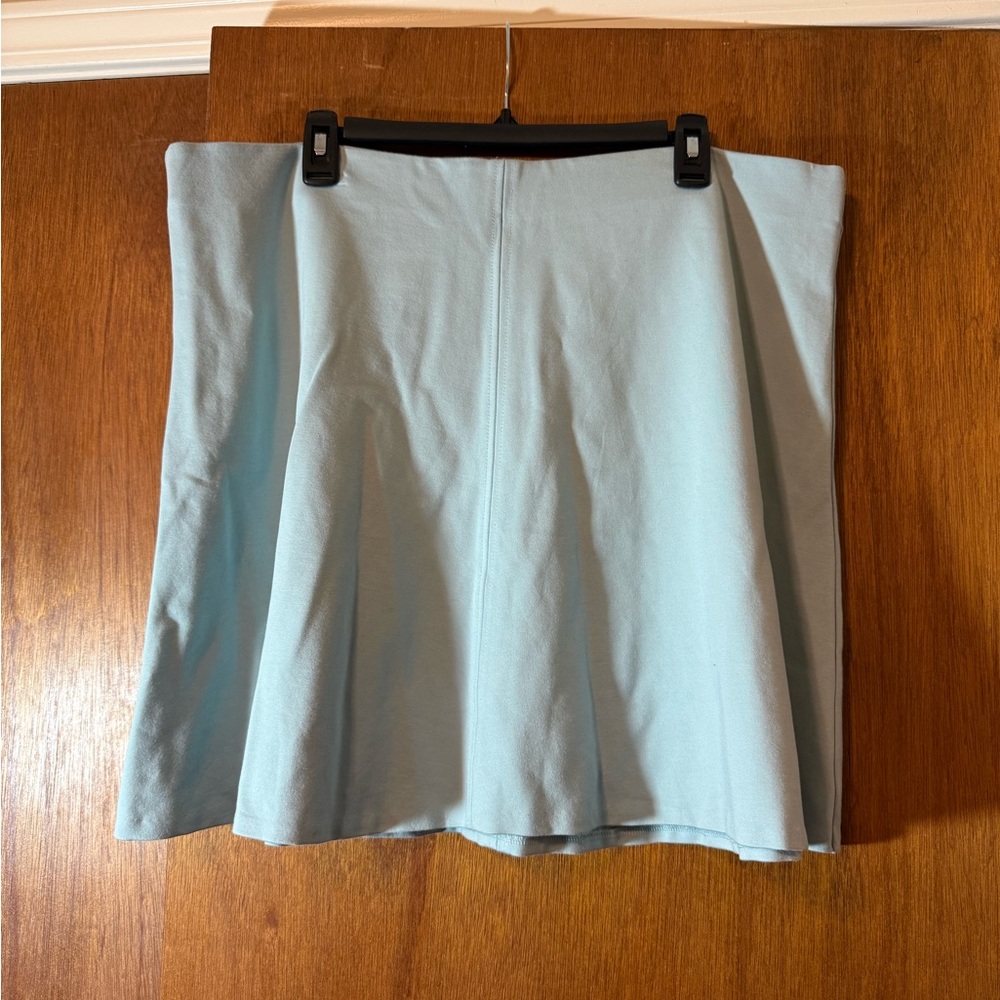 LOFT Sky Blue A-Line Skirt size XL